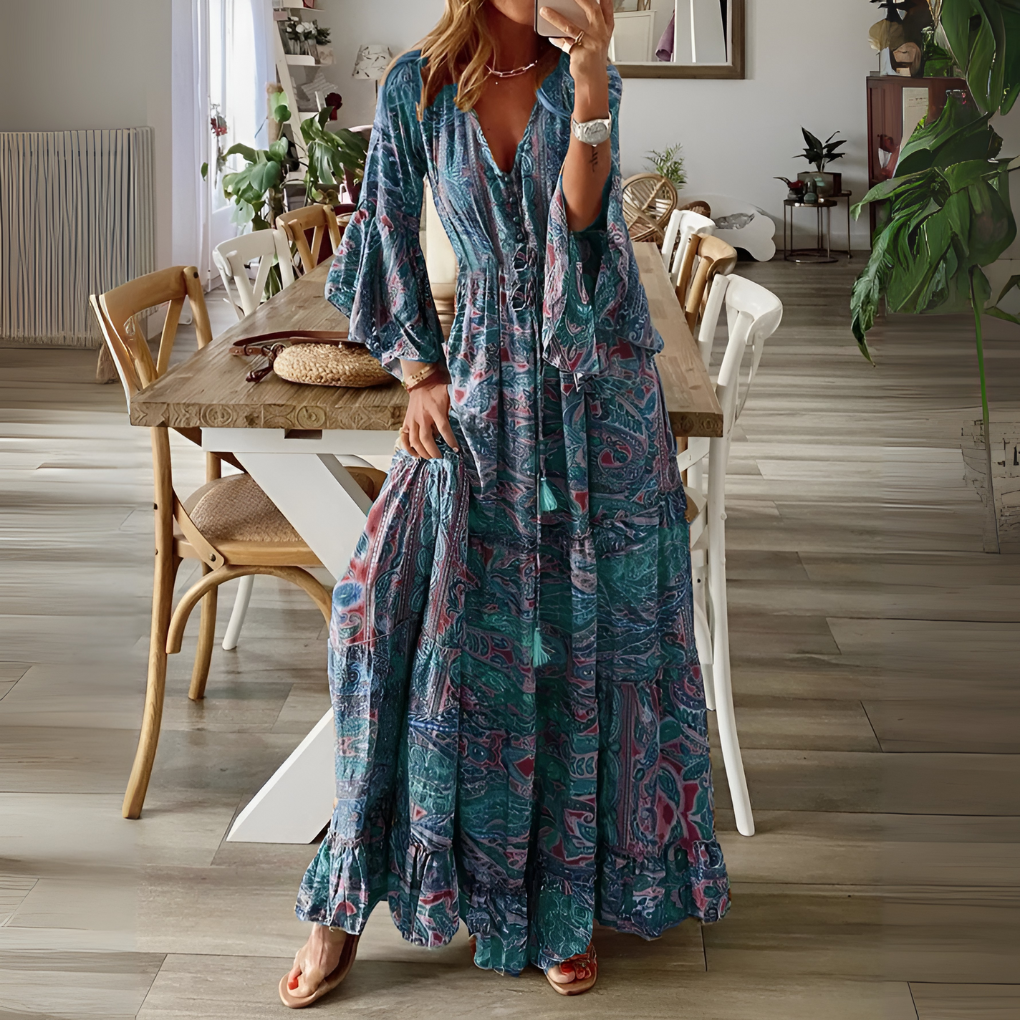 Flowy Long Summer Dress for Women