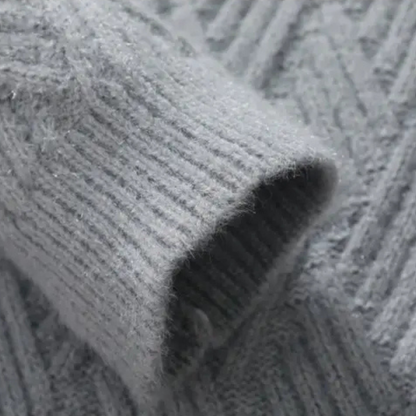Cozy Men's Crew Neck Warm Knit Sweater