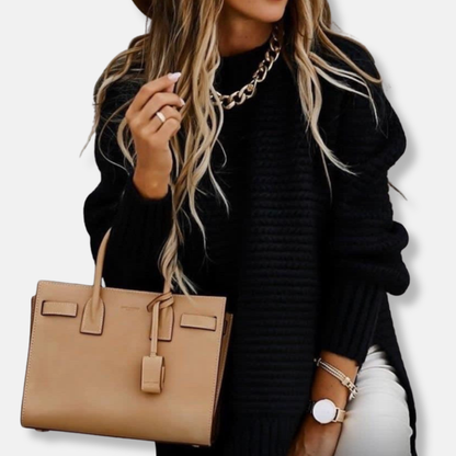 Cozy Women's Oversized Ribbed Sweater