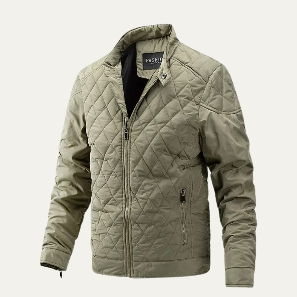 Slim Fit Quilted Mens Casual Jacket