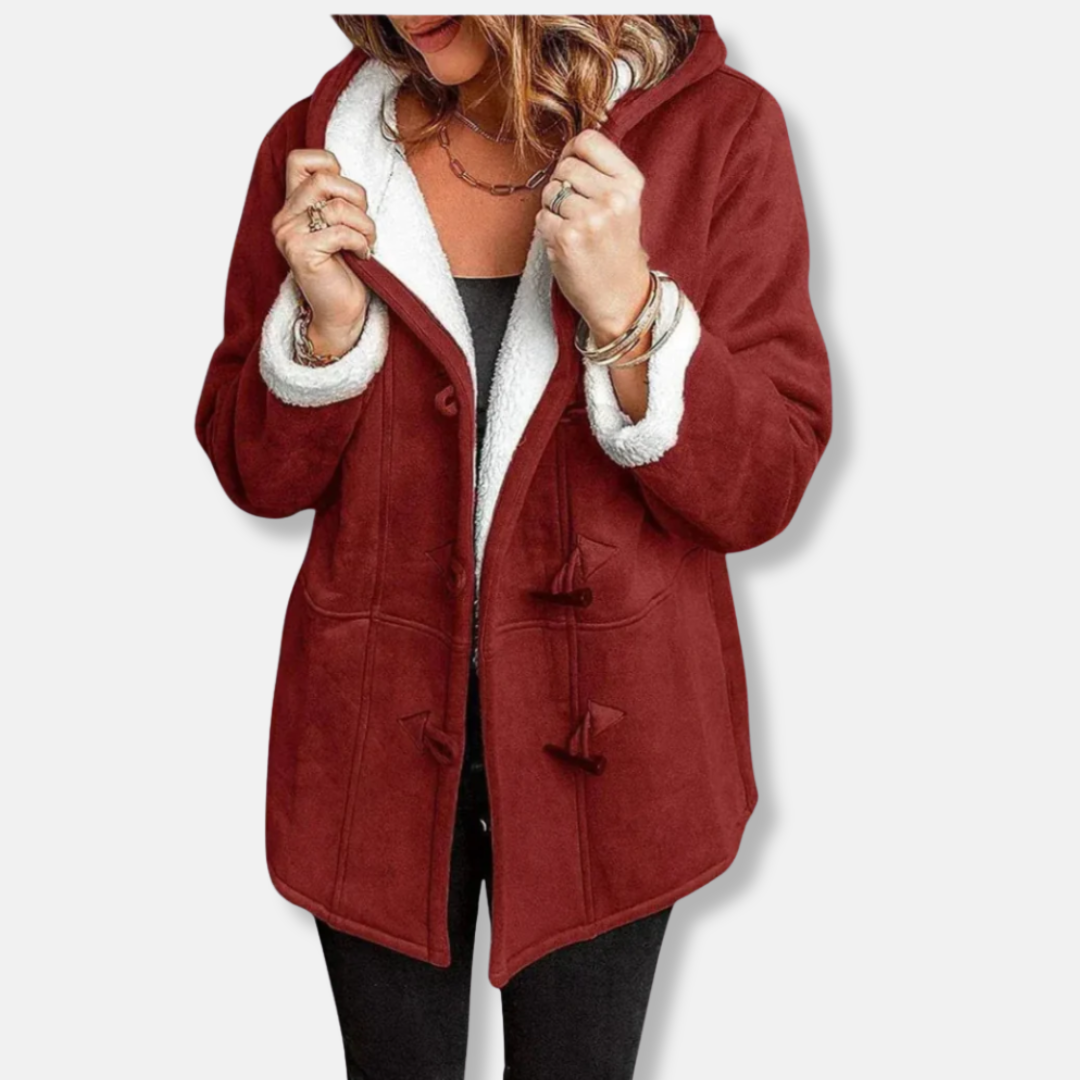 Soft Hooded Winter Duffle Coat