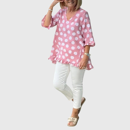 Navy Blue Women's Casual Blouse