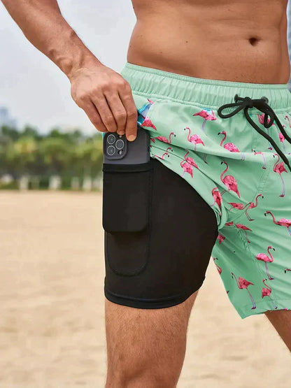 Men's Quick Dry Swim Shorts Medium Length