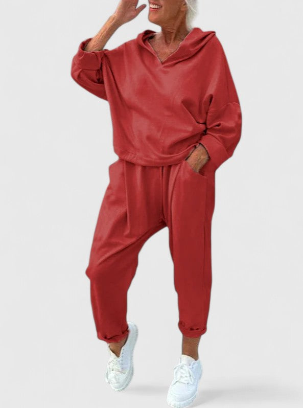 Cozy Fleece Hoodie Outfit Set