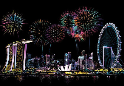5D Scratch Art Plate – ColorPeek-Singapore-The Livary