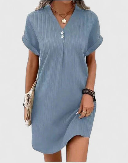 Flowy Draped Women's Dress