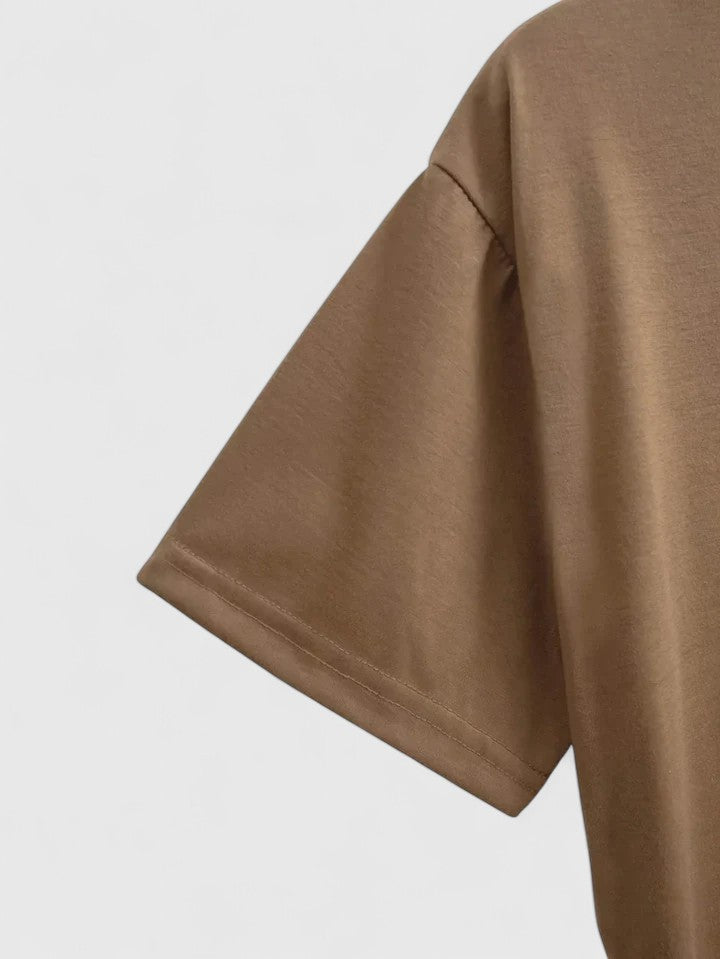 Soft Casual Short Sleeve Tee Shirt