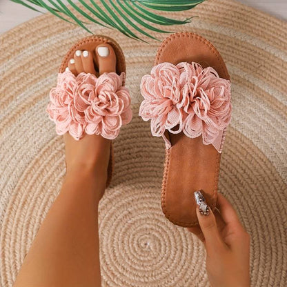 Comfortable Flat Women's Floral Sandals