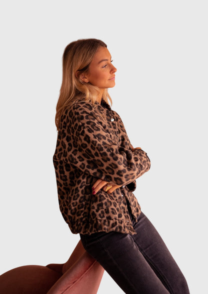 Fashionable Animal Print Coat