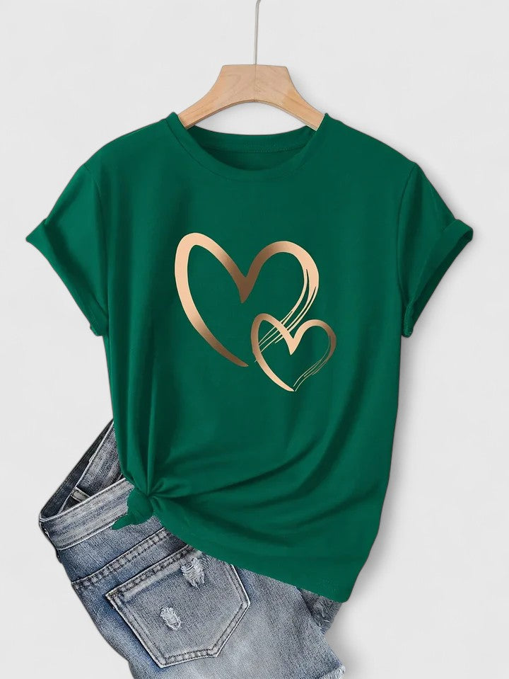 Soft Casual Short Sleeve Tee Shirt