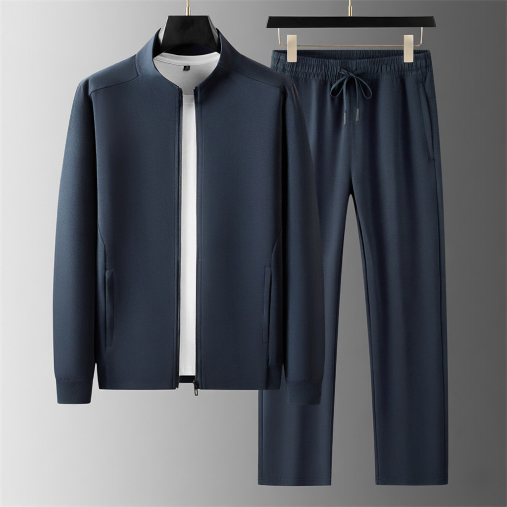 Comfortable Men's Tracksuit Set with Adjustable Waist