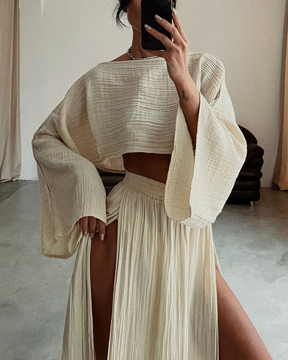 Lightweight Cotton 2-Piece Outfit Set