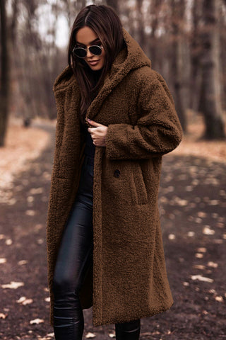 Soft Fuzzy Oversized Women's Teddy Parka Coat