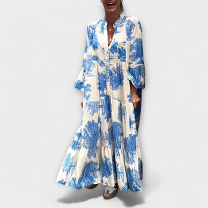 Elegant Flower Long Evening Dress for Women