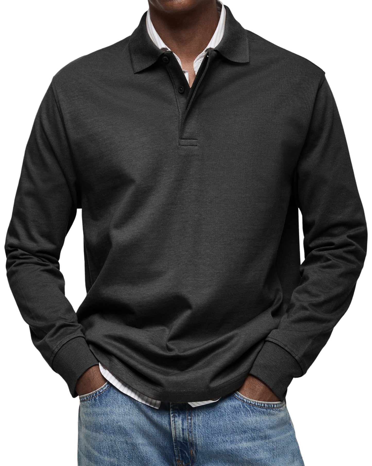 Classic Fit Men's Polo Shirt with Collar