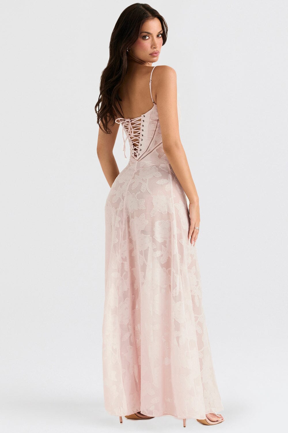 Elegant Long Dress for Women - Flowy Lightweight Floral