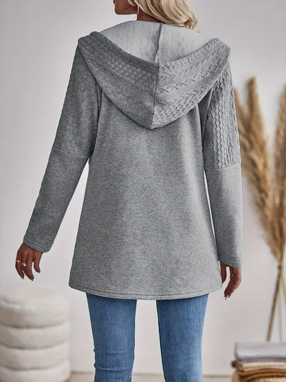 Classic Ladies Zip Up Hooded Sweatshirt