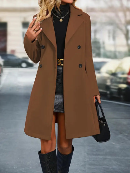 Classic Ladies Long Trench Coat