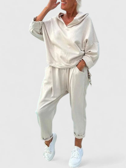 Cozy Fleece Hoodie Outfit Set