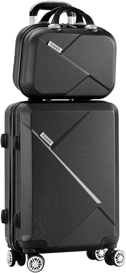 Durable 2-Piece Hardside Suitcase Set with TSA Lock & Spinner Wheels
