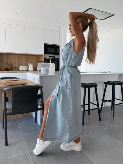 Casual Blue Jean Dress