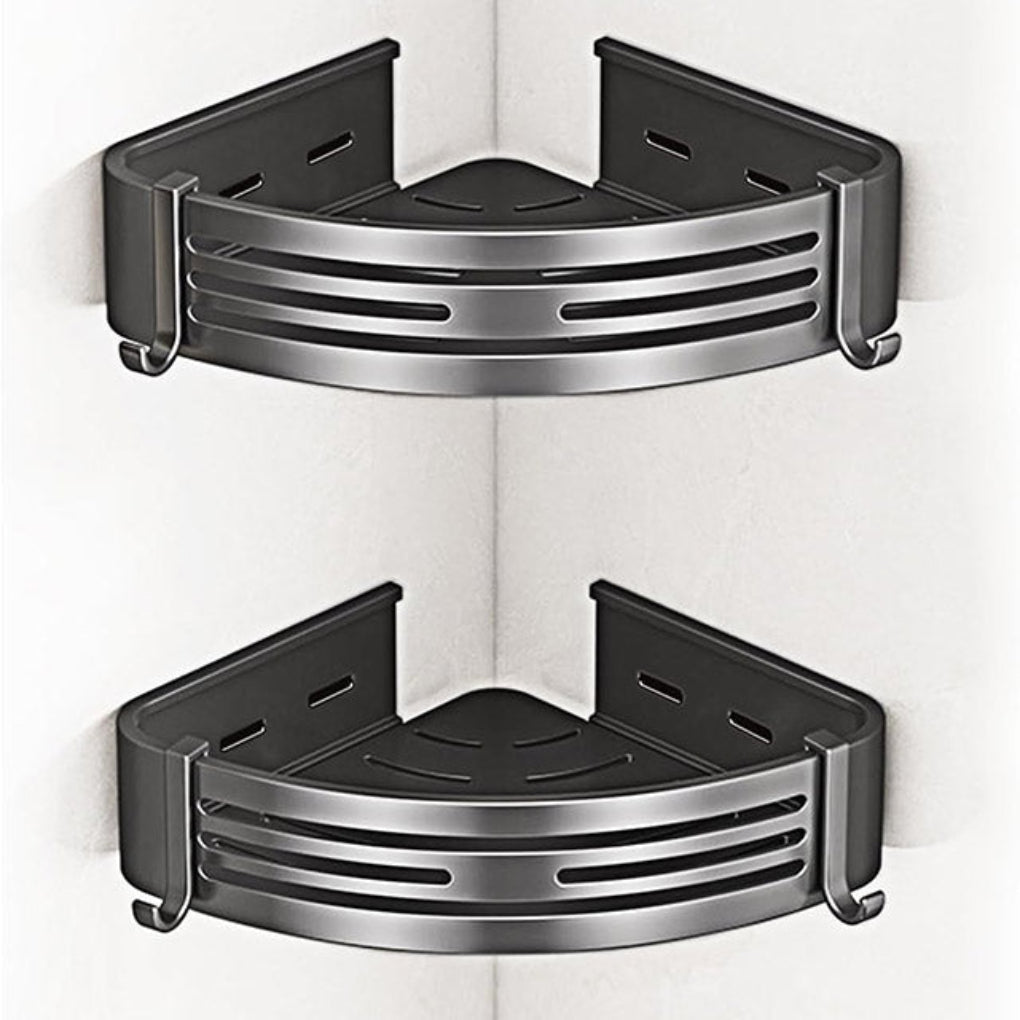 Sticky 2-Level Corner Shower Storage Rack