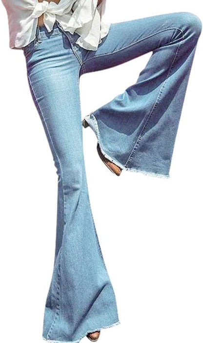Comfortable Fit Wide Leg Jeans - Olytrend