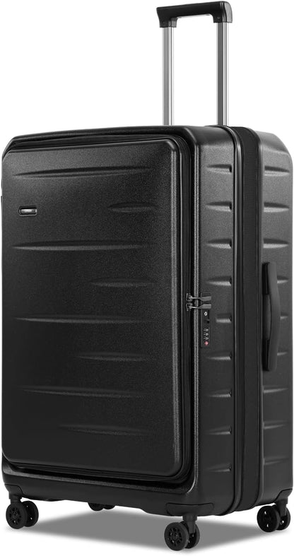 Durable Hardside Rolling Carry On with Pocket & Lock