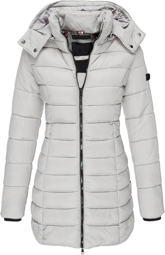 Women's Slim Fit Waterproof Parka Jacket