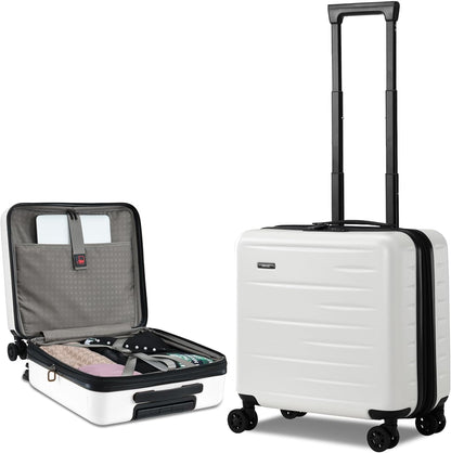 Durable Hardside Rolling Carry On with Pocket & Lock