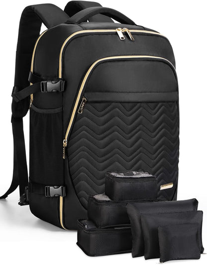 Large Carry-On Travel Bag with Cubes & Laptop Sleeve
