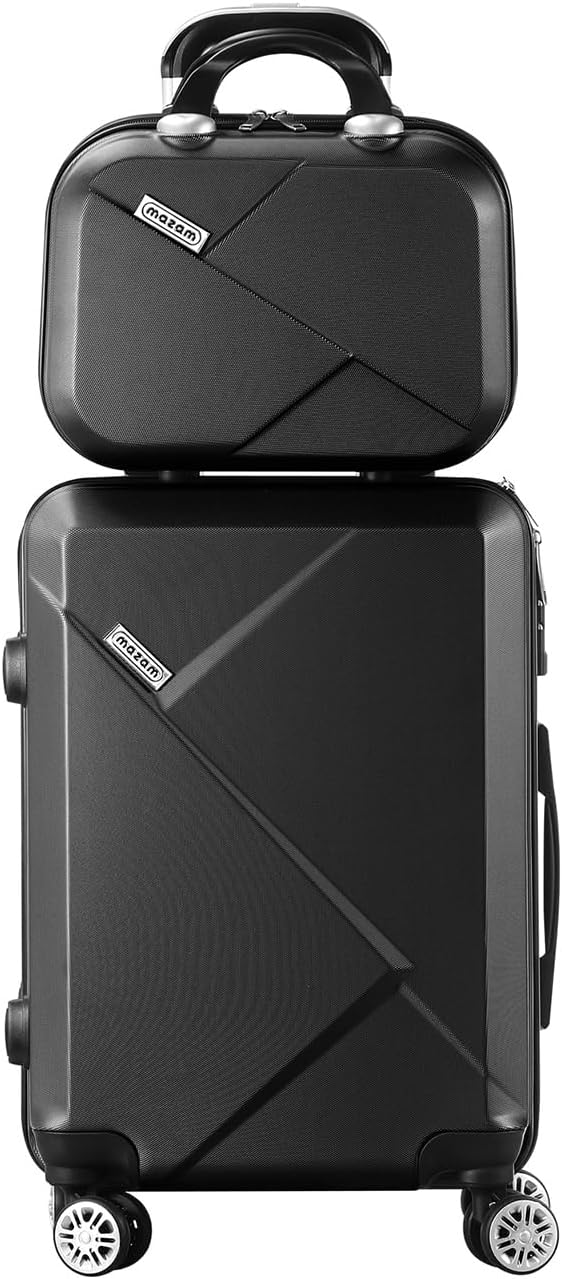 Durable 2-Piece Hardside Suitcase Set with TSA Lock & Spinner Wheels