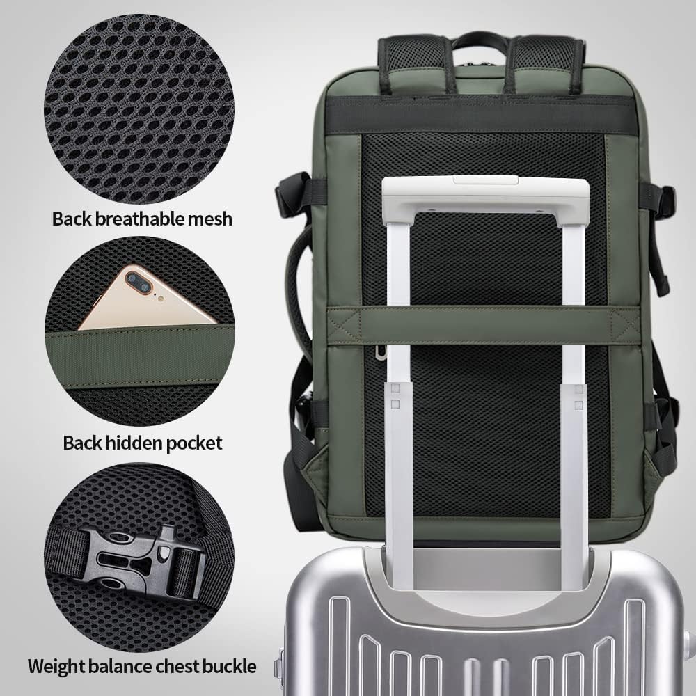 Spacious Water Resistant Travel Bag with Laptop Pocket