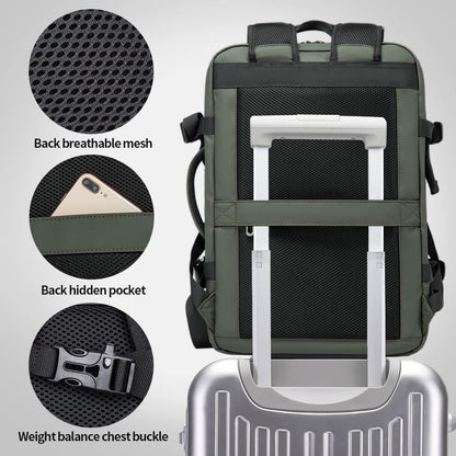 Spacious Water Resistant Travel Bag with Laptop Pocket