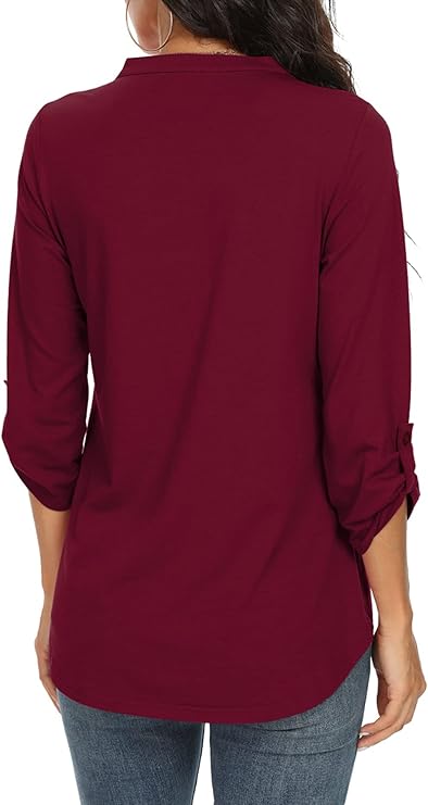 Ladies' Flowy Chiffon Ruffle Blouse