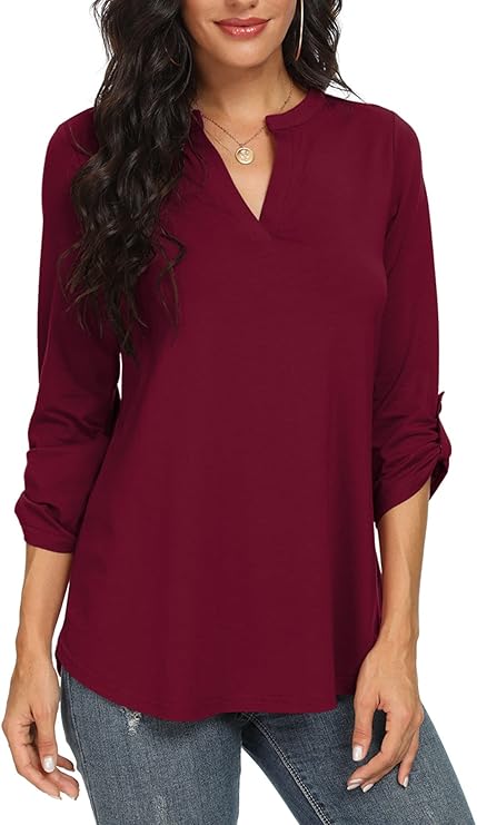Ladies' Flowy Chiffon Ruffle Blouse