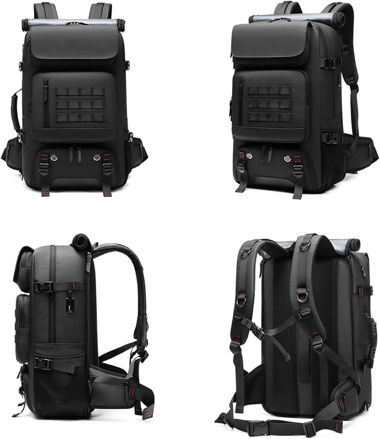 Waterproof Hiking Backpack with Laptop Sleeve & Charging Port