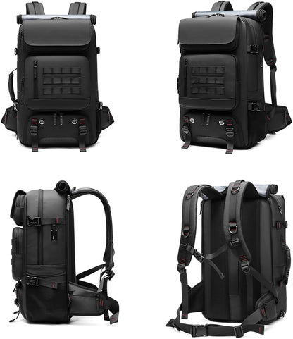 Waterproof Hiking Backpack with Laptop Sleeve & Charging Port