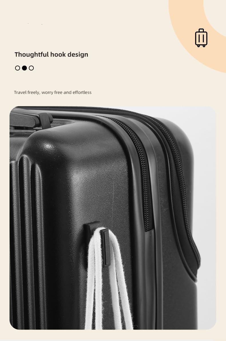Durable Travel Carry-On with USB Charger & Lock