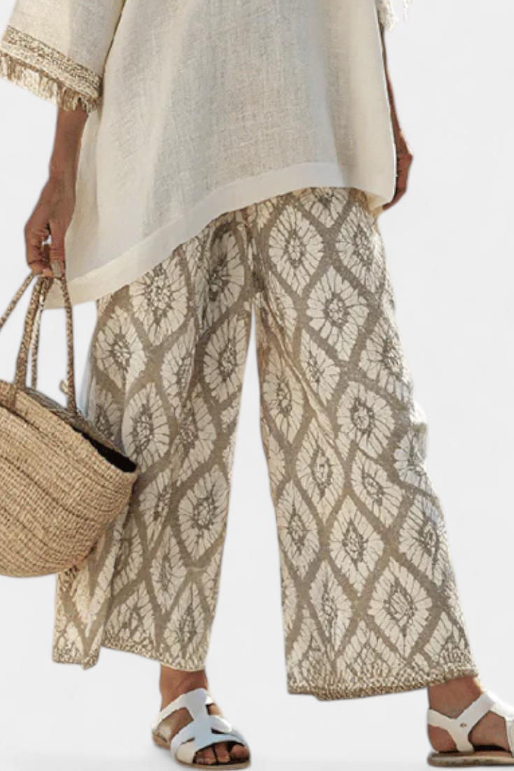 Elegant Blouse and Comfortable Pants Set