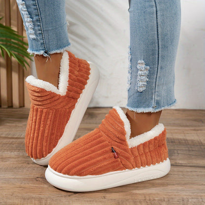 Warm Cozy Women's Slipper Shoes with Grip Soles
