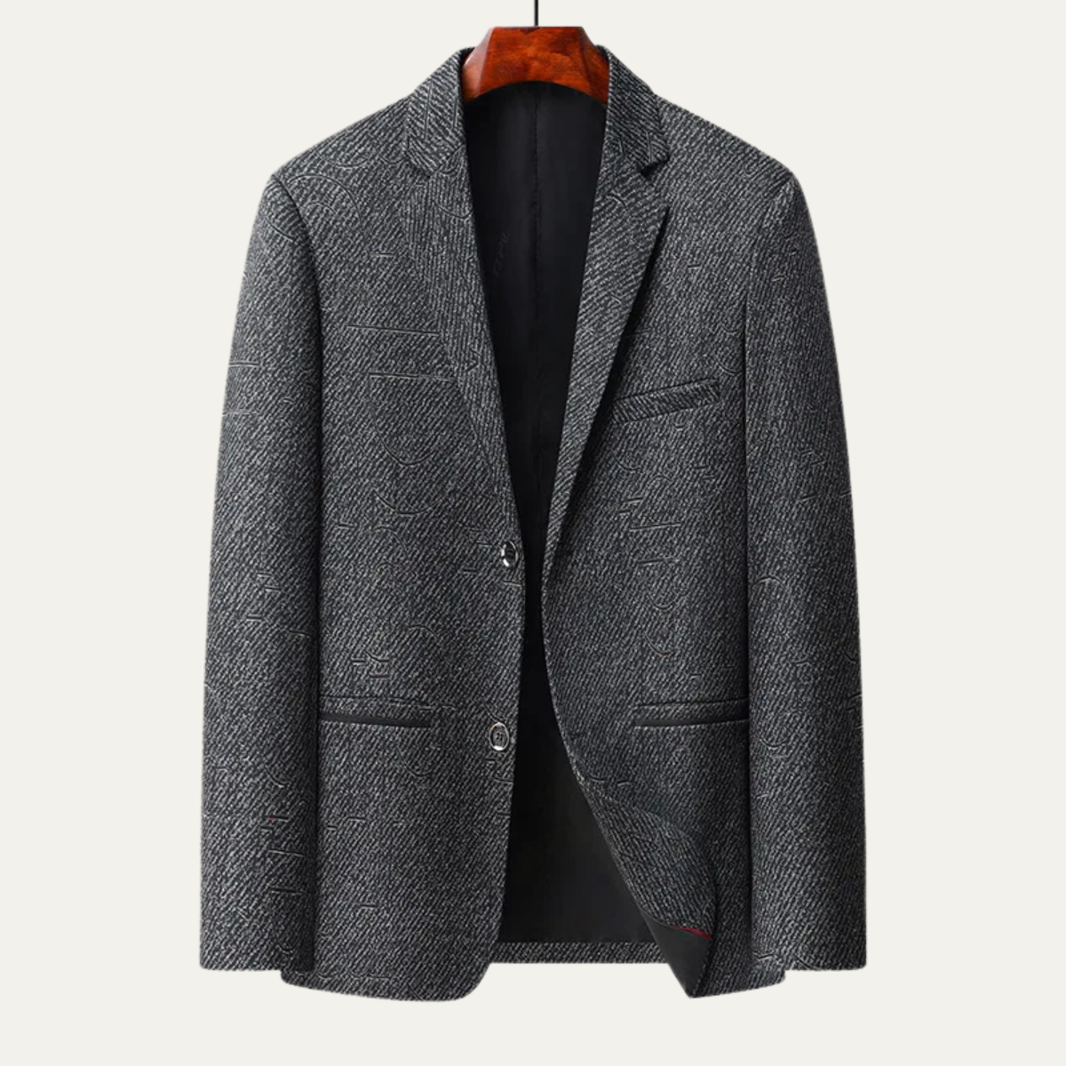 Stylish Men's Fit Checked Blazer Suit Jacket