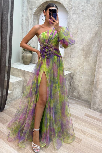 Chic Side Slit Maxi Dress