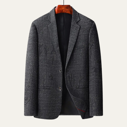 Stylish Men's Fit Checked Blazer Suit Jacket