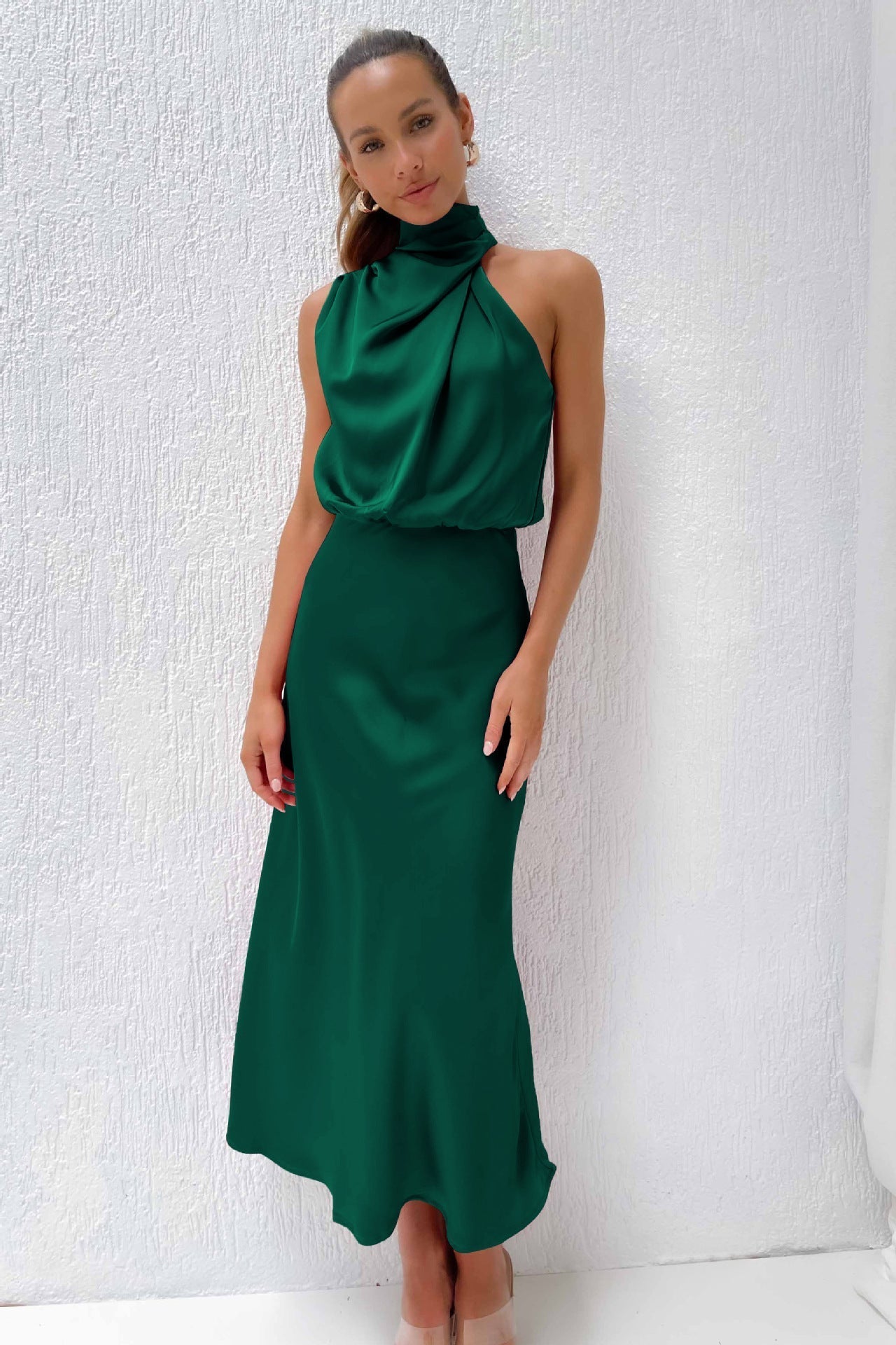 Luxurious Silk Floor Length Dress