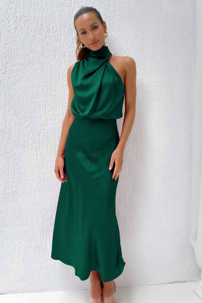 Luxurious Silk Floor Length Dress