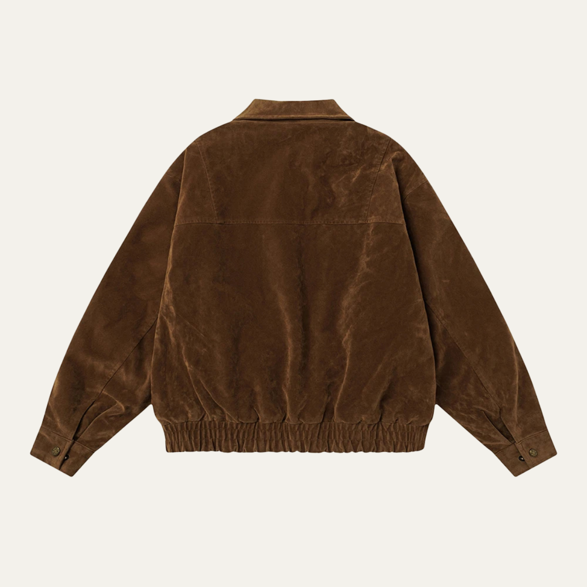 Classic Men's Vintage Suede Bomber Jacket