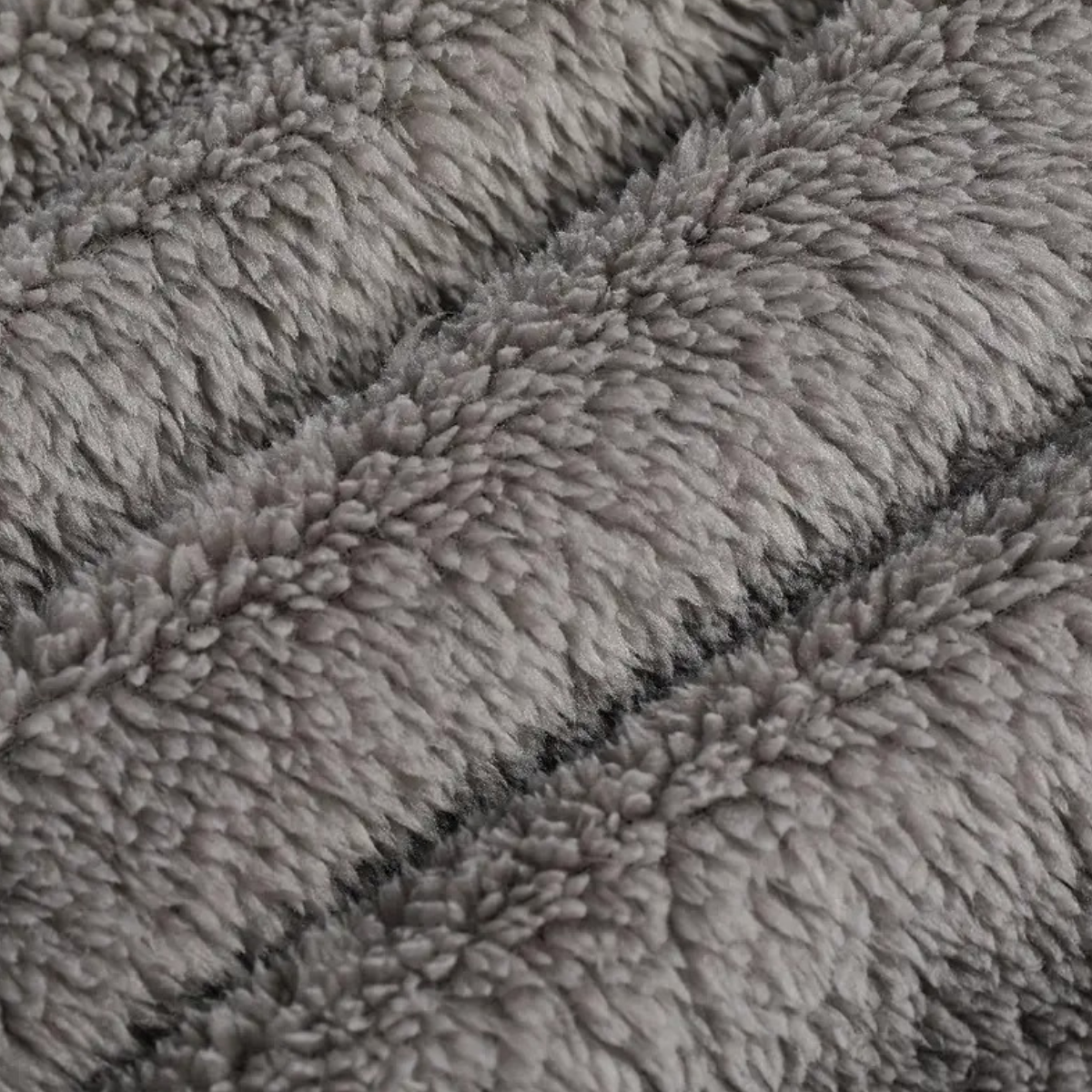 Soft Gray Men's Hooded Fleece Bathrobe with Pockets