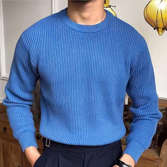 Men's Traditional Crew Neck Knit Sweater