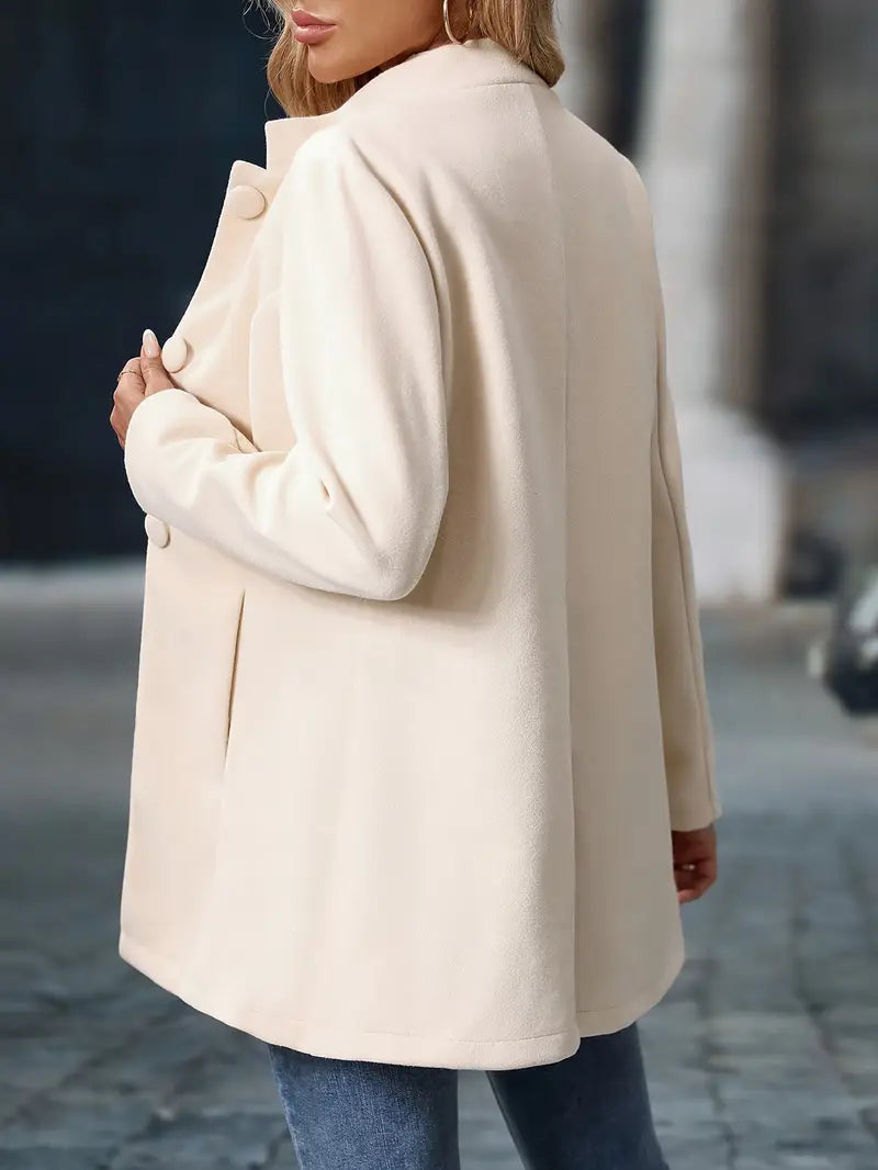 Ladies Warm Winter Parka with Fall Pattern